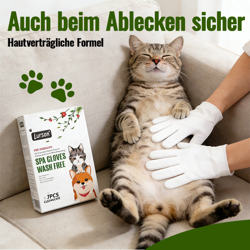 Happy Mascota® SPA-Pflegehandschuhe für Hunde & Katzen – Sanfte Fellpflege, Massage & Reinigung