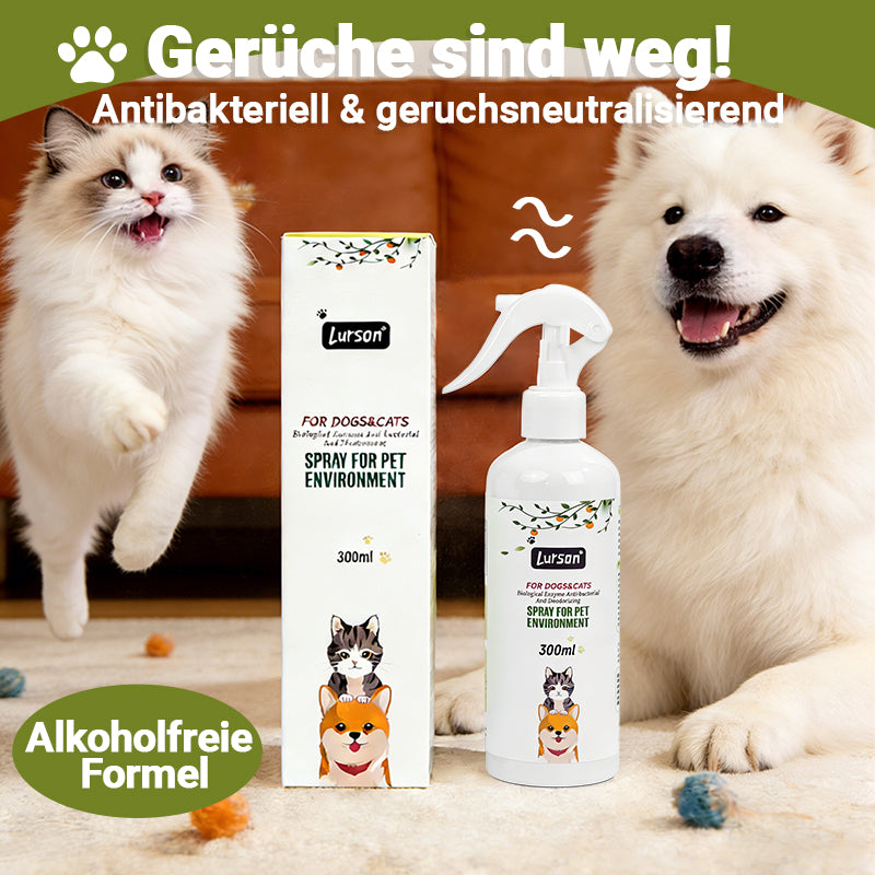 Happy Mascota® Enzymatisches Hygienespray – Effektive Geruchsentfernung für Hunde & Katzen